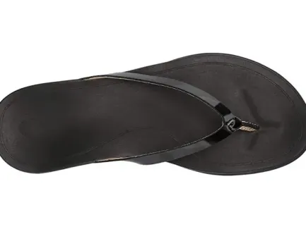 Outlet Ho'opio Women's Sandals - Black Patent Women Women's Sandals