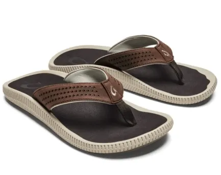 Discount Ulele Men's Beach Sandals in Dark Wood - Canadian Footwear Men's Sandals
