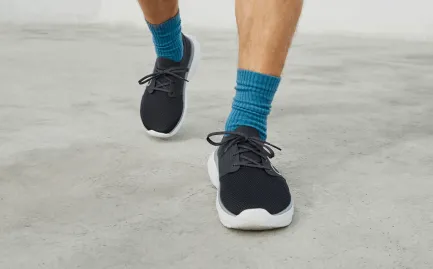 Best OOmy Stride White Black Sneaker Men's Shoes|Men's Athletic