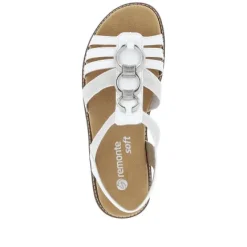 Clearance D2073-80 White Women's Elastic Sandal Women Women's Sandals