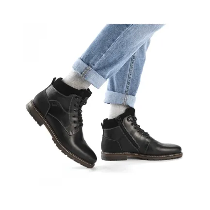 Fashion Men's Lace-Up Leather Boots Men's Winter|Men's Boots