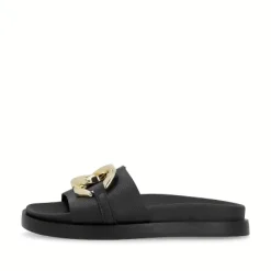 Best W1452-00 REPLY Women's Black Slide Sandal Women Women's Sandals