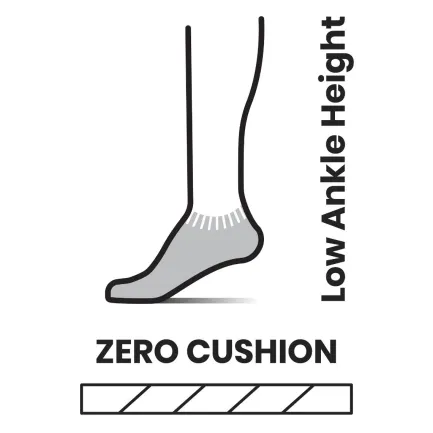 Best Women's Run Zero Cushion Low Ankle Socks Socks