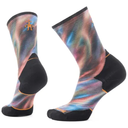 Online Women's Trail Run Water Shimmer Print Crew Socks Socks
