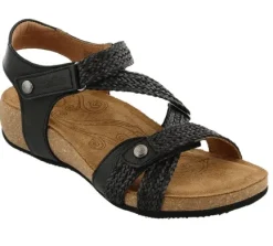 Clearance Trulie Black Women's Back Strap Sandal Women Women's Sandals