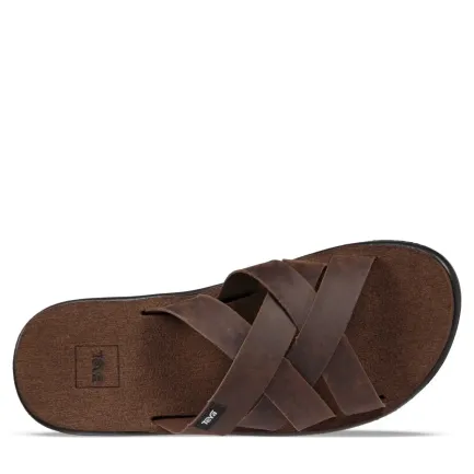 Hot Men's Voya Slide in Premium Leather Men's Sandals