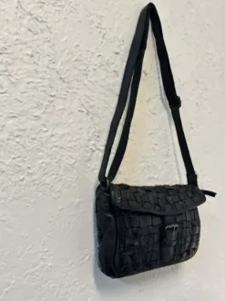 Best Leather Handbag Lala Black Woven Handbags